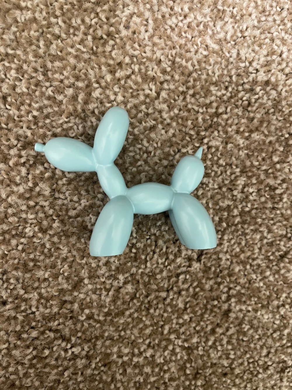 Light Blue Balloon Dog Figurine - Picture 3 of 4